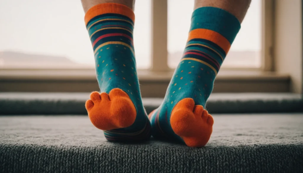 chaussette avec doigts de pied