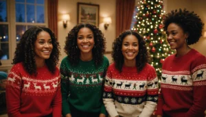 pull de noel clignotant